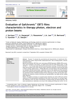 EBT3 films characteristics in therapy photon, electron and proton