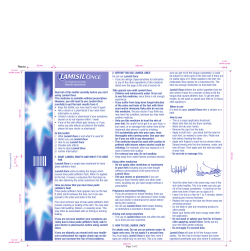 Read all of this leaflet carefully before you start using Lamisil Once