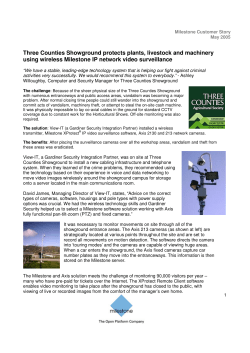 Three Counties Showground protects plants