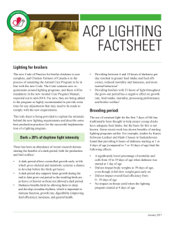 ACP Lighting Fact Sheet
