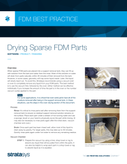 Drying Sparse FDM Parts