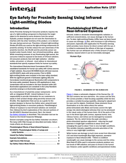 AN1737: Eye Safety for Proximity Sensing Using Infrared Light