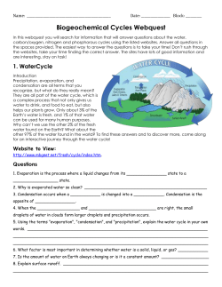 2. Carbon/Oxygen Cycle