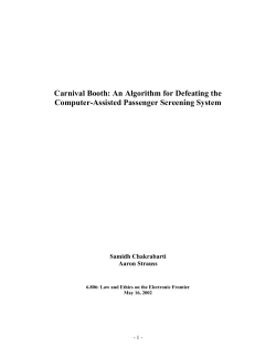 Carnival Booth: An Algorithm for Defeating the Computer