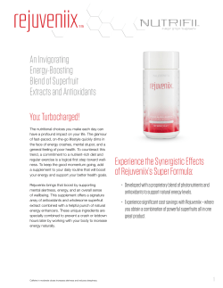 An Invigorating Energy-Boosting Blend of Superfruit Extracts and