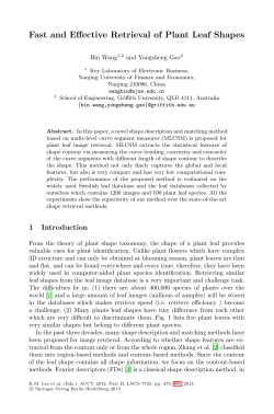 Fast and Effective Retrieval of Plant Leaf Shapes