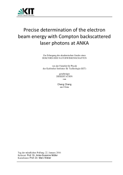 Precise determination of the electron beam energy with
