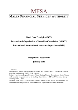 Independent Assessment of MFSA
