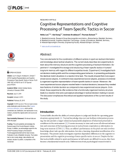 Cognitive Representations and Cognitive Processing of Team