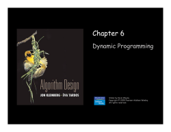 Dynamic Programming