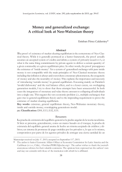 Money and generalized exchange: A critical look