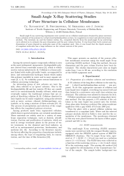 Small-Angle X-Ray Scattering Studies of Pore Structure in Cellulose