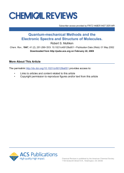 Quantum-mechanical Methods and the Electronic Spectra and