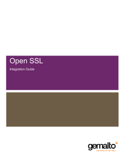 Open SSL - SafeNet