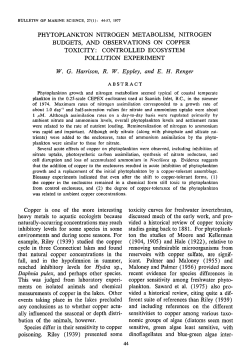 Phytoplankton Nitrogen Metabolism, Nitrogen