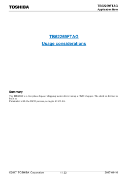 TB62269FTAG Usage considerations