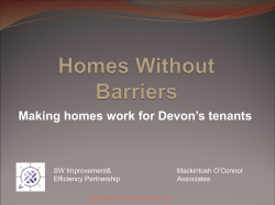 Homes Without Barriers, Devon &ndash; presentation