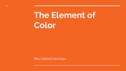 The Element of Color
