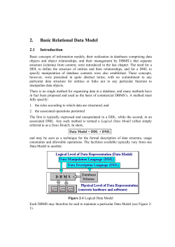 2. Basic Relational Data Model