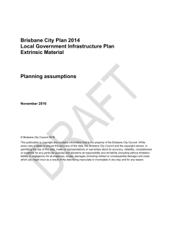 Planning Assumptions Extrinsic Material