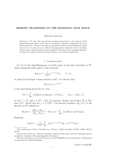BEREZIN TRANSFORM ON THE HARMONIC FOCK SPACE