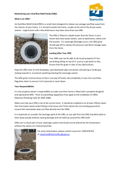 An Overflow Relief Gully - Townsville City Council