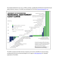 marginal abatement cost curve - UW Sustainability
