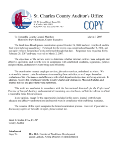 St. Charles County Auditor`s Office