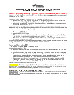 2010 WSBBA Entry Form - Western States Bucking Bull Association