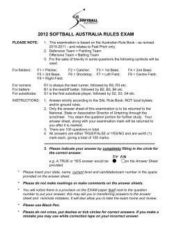 2012 - Softball Australia