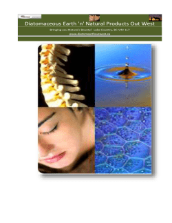 In Europe and Asia Diatomaceous Earth is used extensively as a