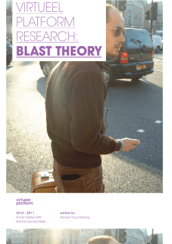 blast theory - Annet Dekker