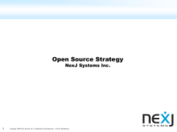 NexJ Open Source Products