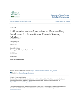 Diffuse Attenuation Coefficient of Downwelling Irradiance