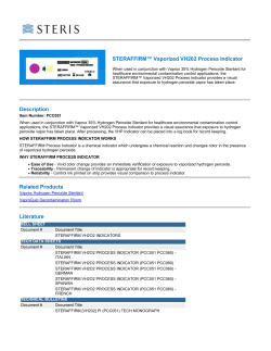 STERAFFIRM&trade; Vaporized VH202 Process Indicator Description