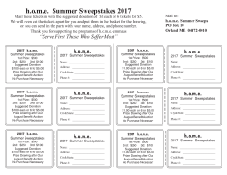 home Summer Sweepstakes 2017