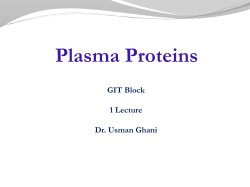 Plasma proteins