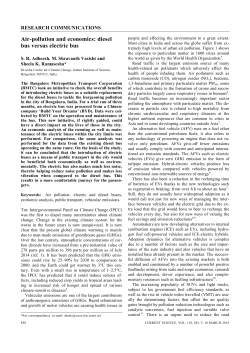 Air-pollution and economics: diesel bus versus