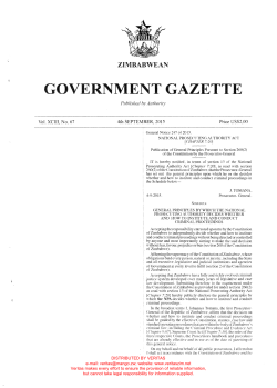 government gazette