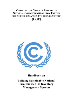 Building Sustainable National Greenhouse Gas Inventory