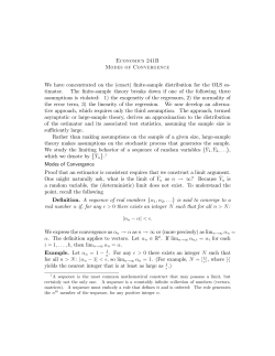 Modes of Convergence