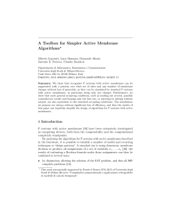 A Toolbox for Simpler Active Membrane Algorithms⋆