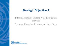 Title of UNEG presentation