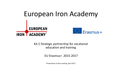 EIA PP Stia April 2017 - European Iron Academy