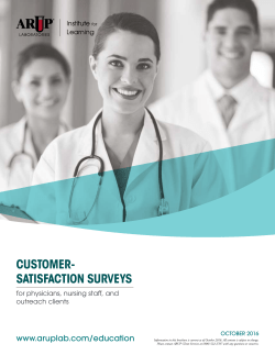 customer- satisfaction surveys
