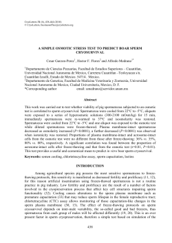 A Simple Osmotic Stress Test to Predict Boar