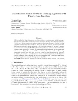 Generalization Bounds for Online Learning Algorithms with Pairwise