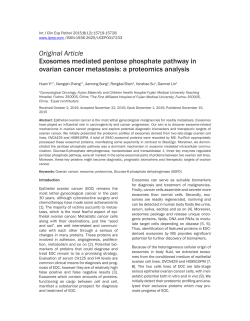 Exosomes mediated pentose phosphate pathway in ovarian cancer