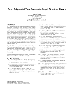 From polynomial time queries to graph structure theory