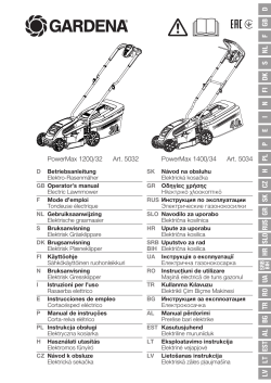 OM, Gardena, 5032, 5034, PowerMax 1200/32, PowerMax 1400/34